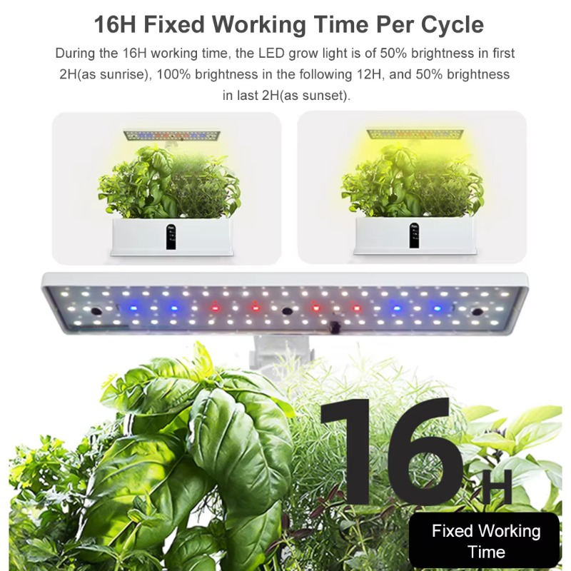 9 Pods Smart Hydroponics Growi - огляд і ціна Grow Light Led