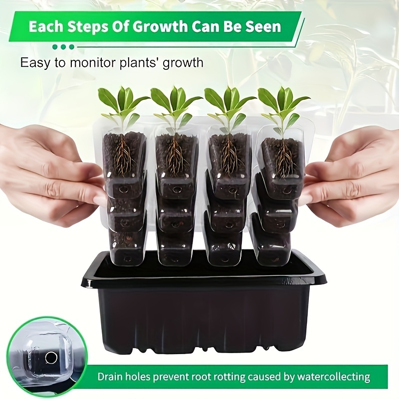 1/2/3-Pack 12/24/36-Cell Seed  - огляд і ціна Seed Starter Tray