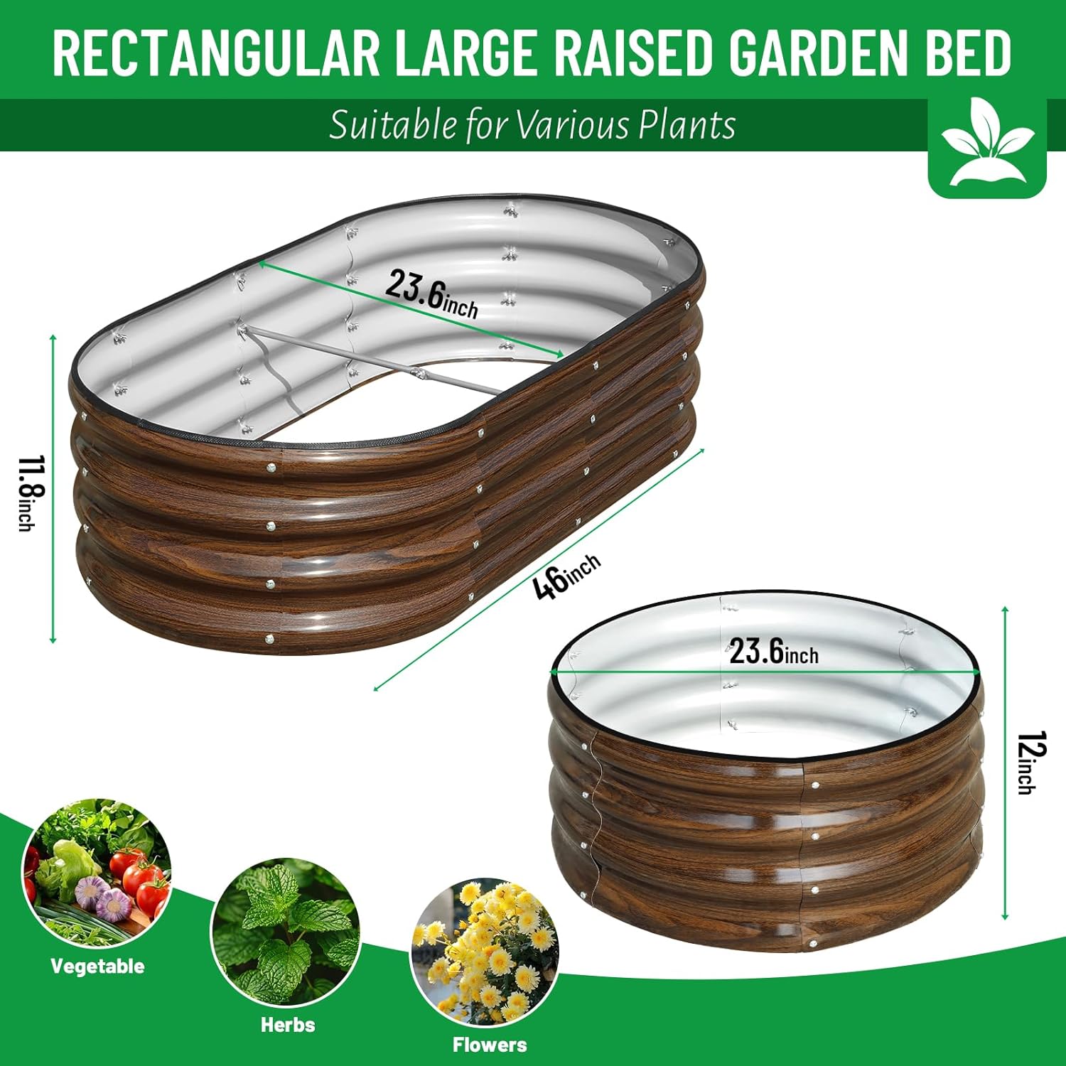 3-Pack Galvanized Steel Raised - огляд і ціна Raised Garden Bed