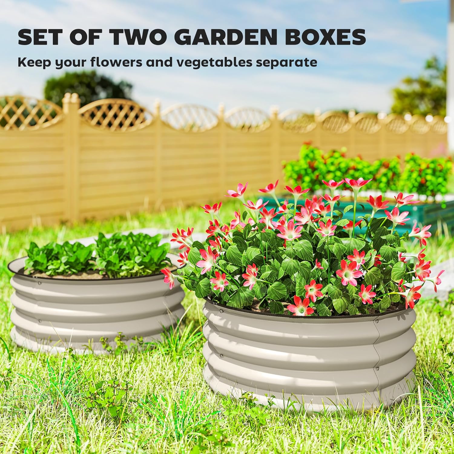 Galvanized Raised Garden Bed S - огляд і ціна Raised Garden Bed