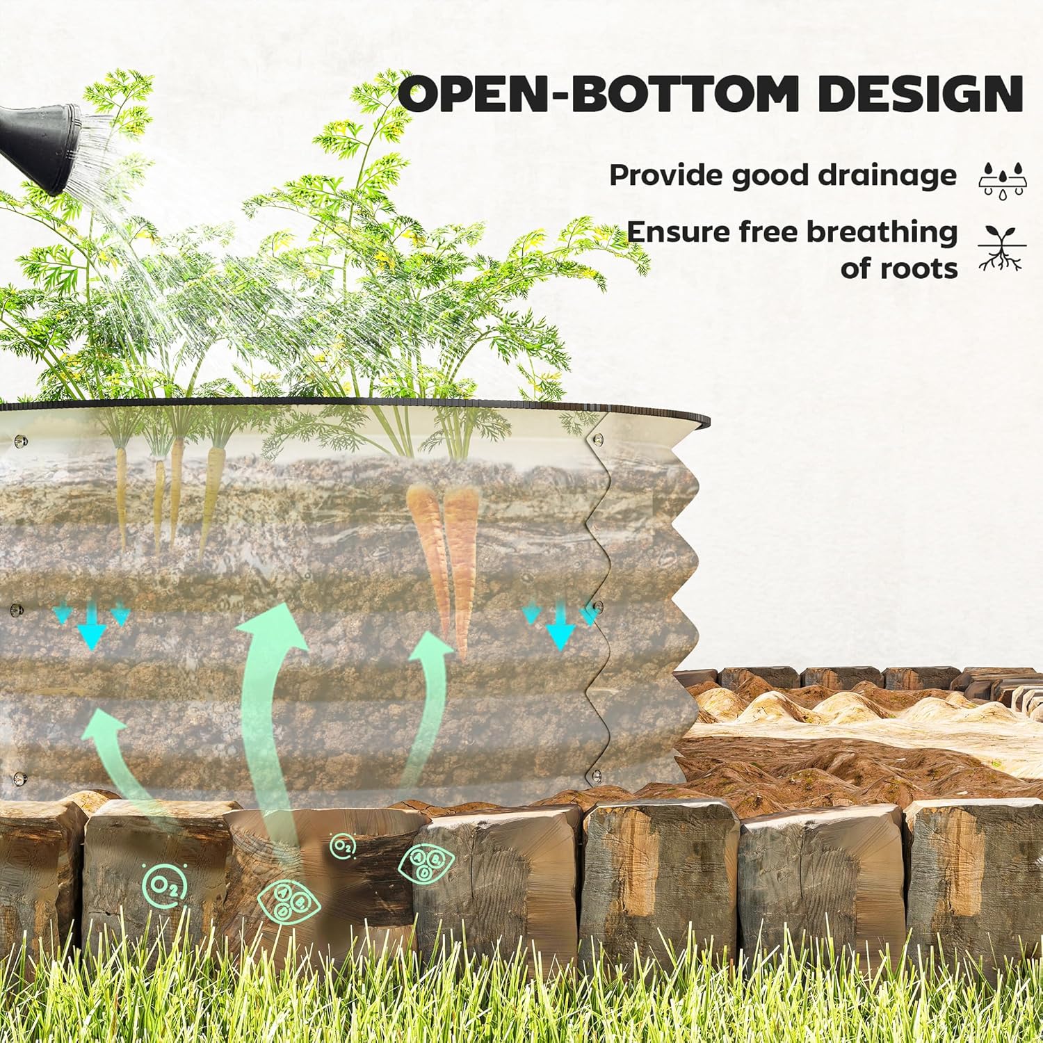 Galvanized Raised Garden Bed S - огляд і ціна Raised Garden Bed